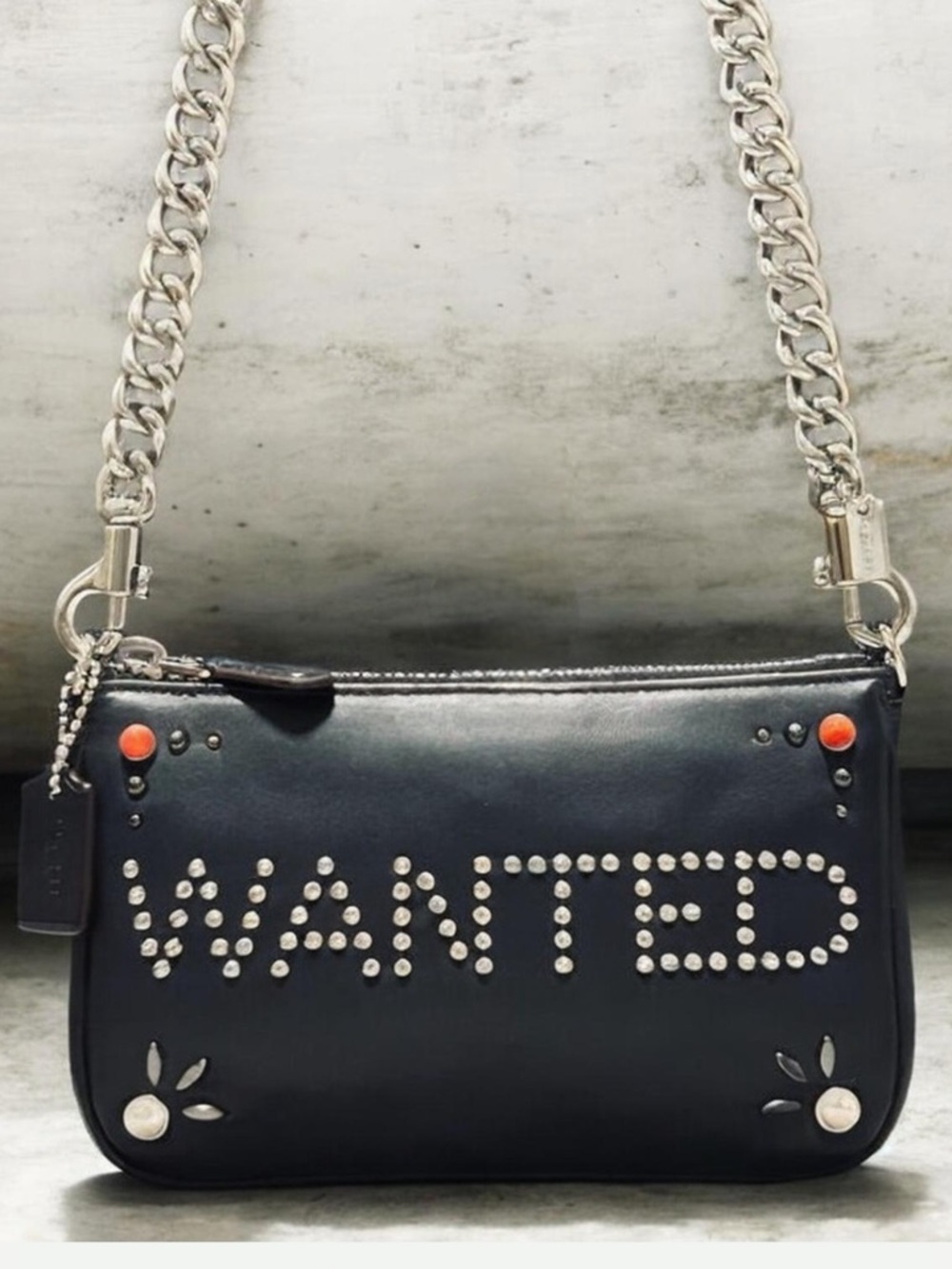 COACH Nolita “WANTED” Western Rivets Demi Shoulder Bag